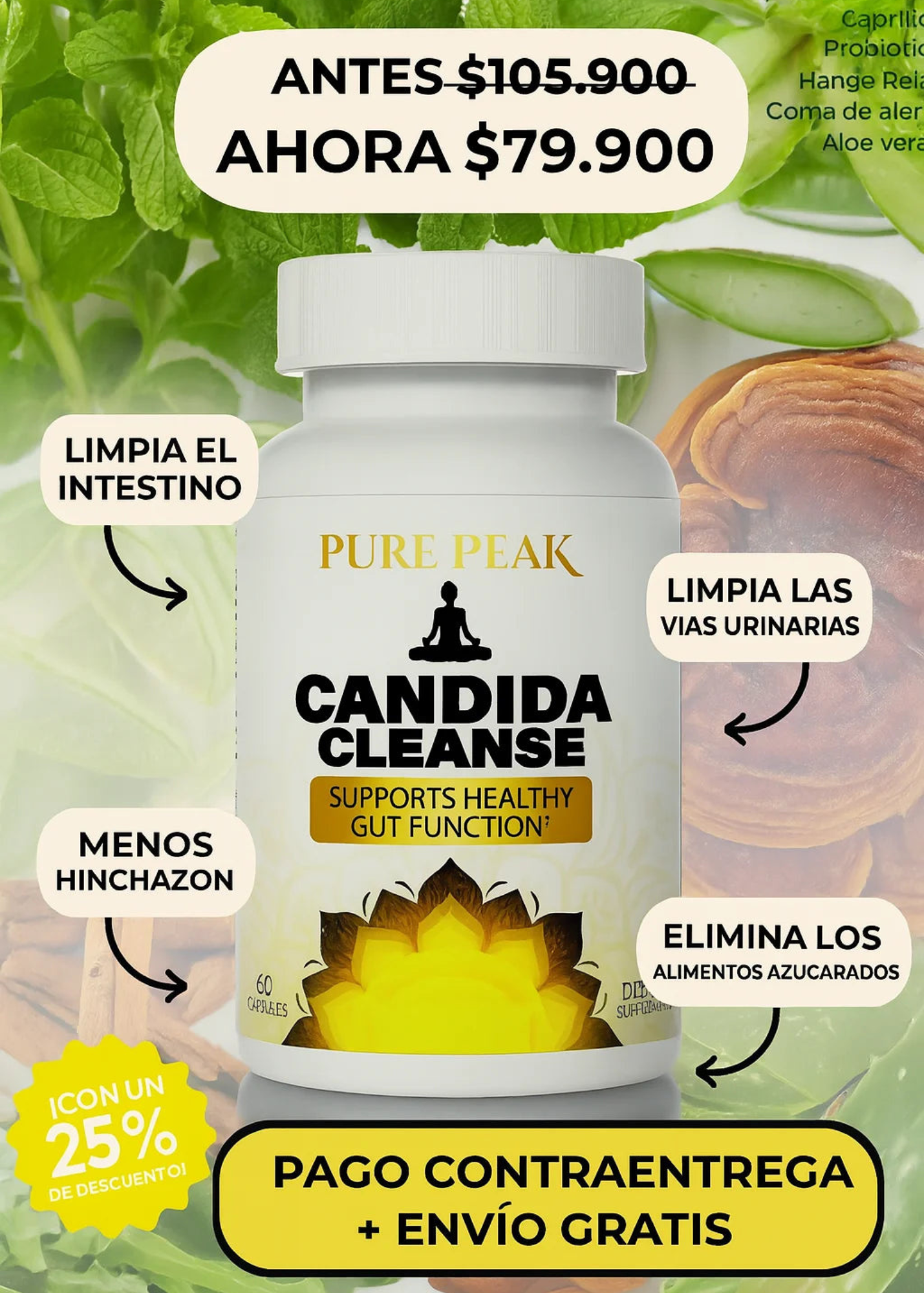 Candida Cleanse® – Detox Completo do Intestino+Ebook🎁
